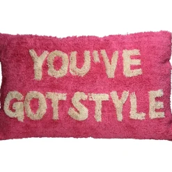 Fabrique de Styles Coussins Et Housses>Coussin you've got style en coton 40x60cm Rose