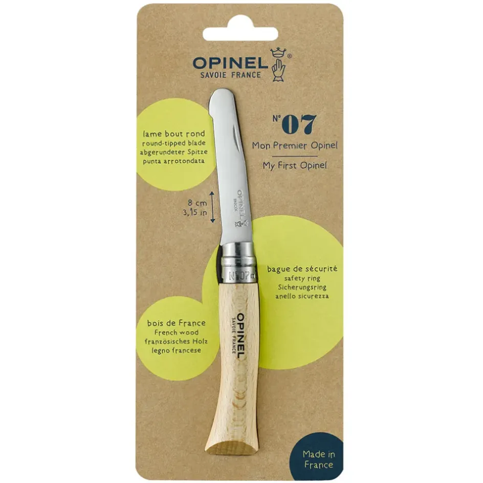 Fabrique de Styles Accessoires Repas>Couteau Mon premier Opinel en hêtre Naturel