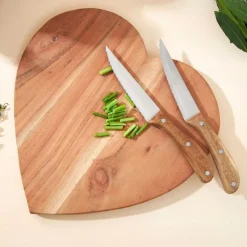 Fabrique de Styles Couverts>Couteau steak en inox et bois - Ablis Naturel
