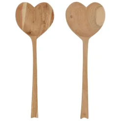 Fabrique de Styles Ustensibles De Cuisine>Couverts à salade cœur - dalbert Naturel