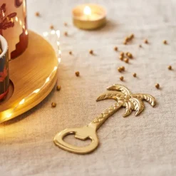 Fabrique de Styles Ustensibles De Cuisine>Décapsuleur palmier - Tropic Étoile Doré