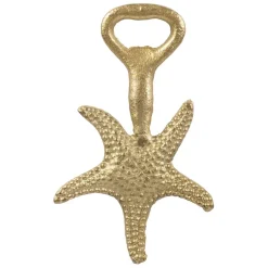 Fabrique de Styles Ustensibles De Cuisine>Décapsuleur étoile de mer en fer - Etoile Mer Doré