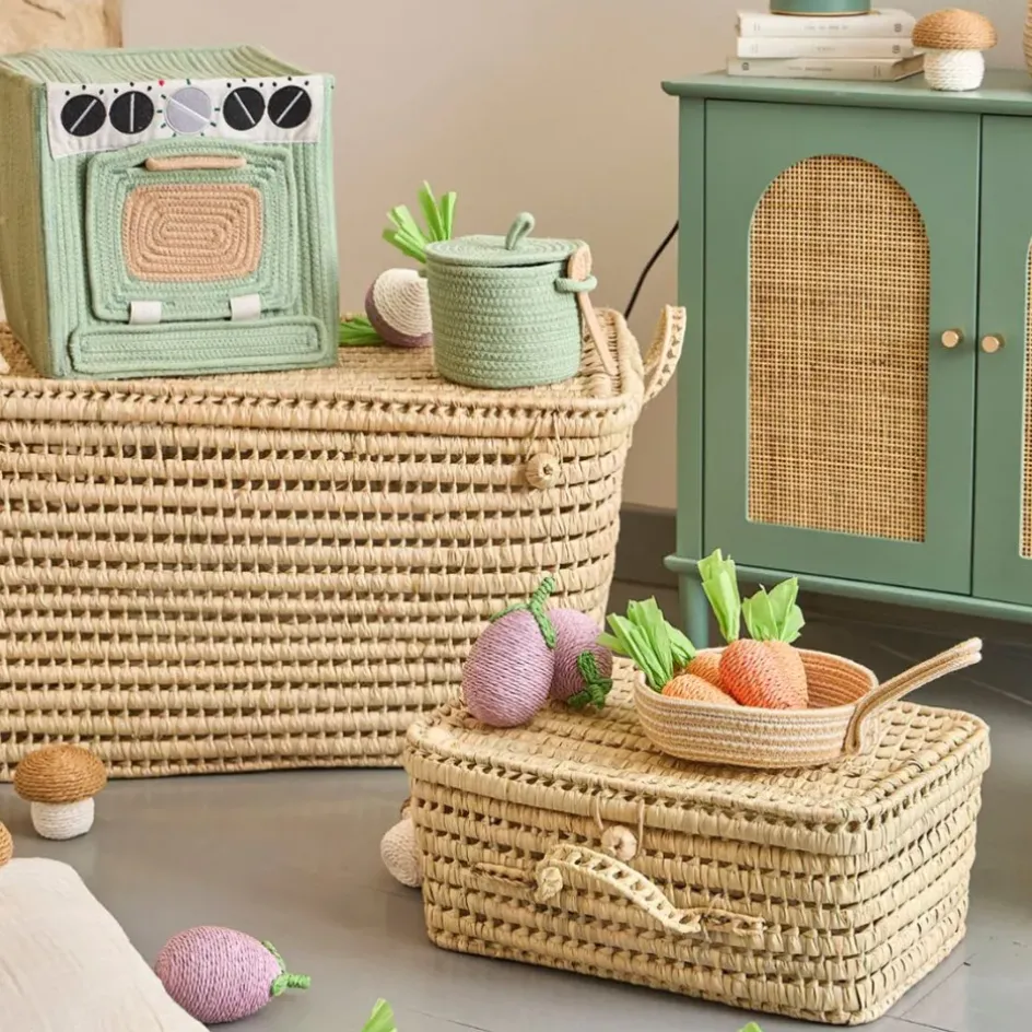 Fabrique de Styles Déco>Déco aubergine en corde mauve et vert - P'tit légume Mauve, Vert