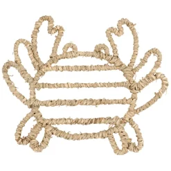 Fabrique de Styles Petits Objets Déco>Déco crabe en jonc de mer - borneo Naturel