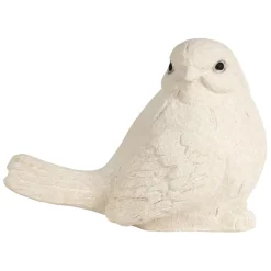 Fabrique de Styles Petits Objets Déco>Déco moineau en fibre écru Ecru