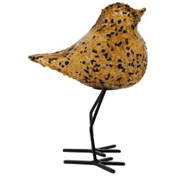 Fabrique de Styles Petits Objets Déco>Déco moineau en verre et noir - Serin Ambre