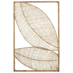 Fabrique de Styles Déco À Suspendre Et Adhésive>Déco murale feuilles le en jute - floraly Naturel