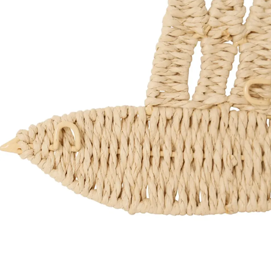 Fabrique de Styles Déco À Suspendre Et Adhésive>Déco murale oiseau en corde - Magic blue Naturel