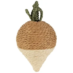 Fabrique de Styles Déco>Déco radis en corde brun et beige - P'tit légume Brun, Beige