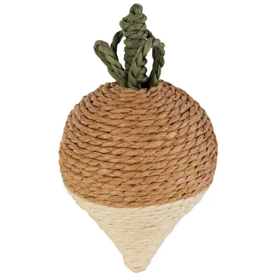 Fabrique de Styles Déco>Déco radis en corde brun et beige - P'tit légume Brun, Beige