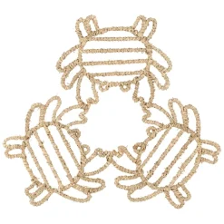 Fabrique de Styles Petits Objets Déco>Déco trio de crabes en jonc de mer - borneo Naturel