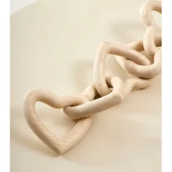 Fabrique de Styles Petits Objets Déco>Décoration cœur en paulownia - Boende Naturel