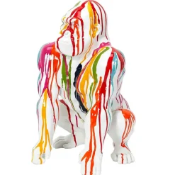 Fabrique de Styles Petits Objets Déco>Décoration gorille blanc rainbow Multicolore