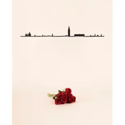 Fabrique de Styles Déco À Suspendre Et Adhésive>Décoration murale ligne venise 50cm Noir