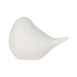 Fabrique de Styles Déco Lumineuse>Deco led oiseau en porcelaine h7cm - Ilobo Blanc