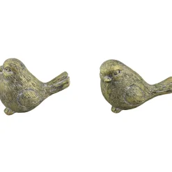 Fabrique de Styles Petits Objets Déco>Deco moineau x2 jardinet Doré