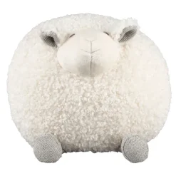 Fabrique de Styles Doudous Et Peluches>Deco mouton shaggy creme 30x30xh30cm polyester Crème