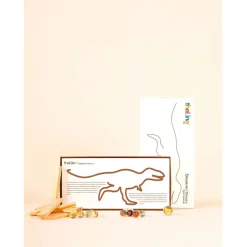 Fabrique de Styles Déco>Deco murale en acier 30x15cm - Tyrannosaure Marron