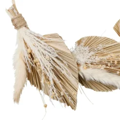 Fabrique de Styles Déco À Suspendre Et Adhésive>Deco murale palmier d30cm en fleurs sechees et saule Naturel