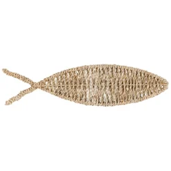 Fabrique de Styles Petits Objets Déco>Deco poisson borneo 32x8cm Naturel