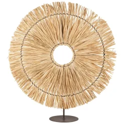 Fabrique de Styles Petits Objets Déco>Deco rosace cuzco d45cm Naturel