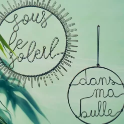 Fabrique de Styles Déco À Suspendre Et Adhésive>Deco suspension bulle metal dore d25 Doré