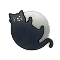Fabrique de Styles Ustensibles De Cuisine>Decoupe pizza chat Noir
