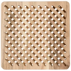 Fabrique de Styles Accessoires De Table>Dessous de plat carré bois natutel - dalbert Naturel