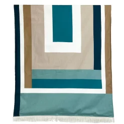 Fabrique de Styles Draps De Plage Et Foutas>Drap de plage en coton jade 90x170cm - Kikoy Zanzibar jade