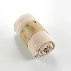 Fabrique de Styles Draps Housses>Drap housse en flanelle sable 160x200cm - Candice Beige