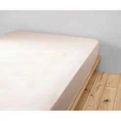 Fabrique de Styles Draps Housses>Drap housse en gaze de coton pampa 140x190cm - Gaia Naturel