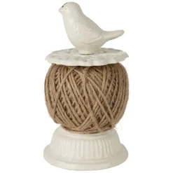 Fabrique de Styles Ustensibles De Cuisine>Dévidoir à ficelle en fonte - Fauvette Blanc cassé