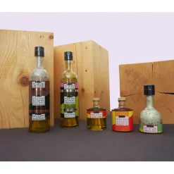 Fabrique de Styles Condiments Et Épices>Empilable magnum sel, vinaigre balsamique, huile d'olive à la truffe. Multicolore