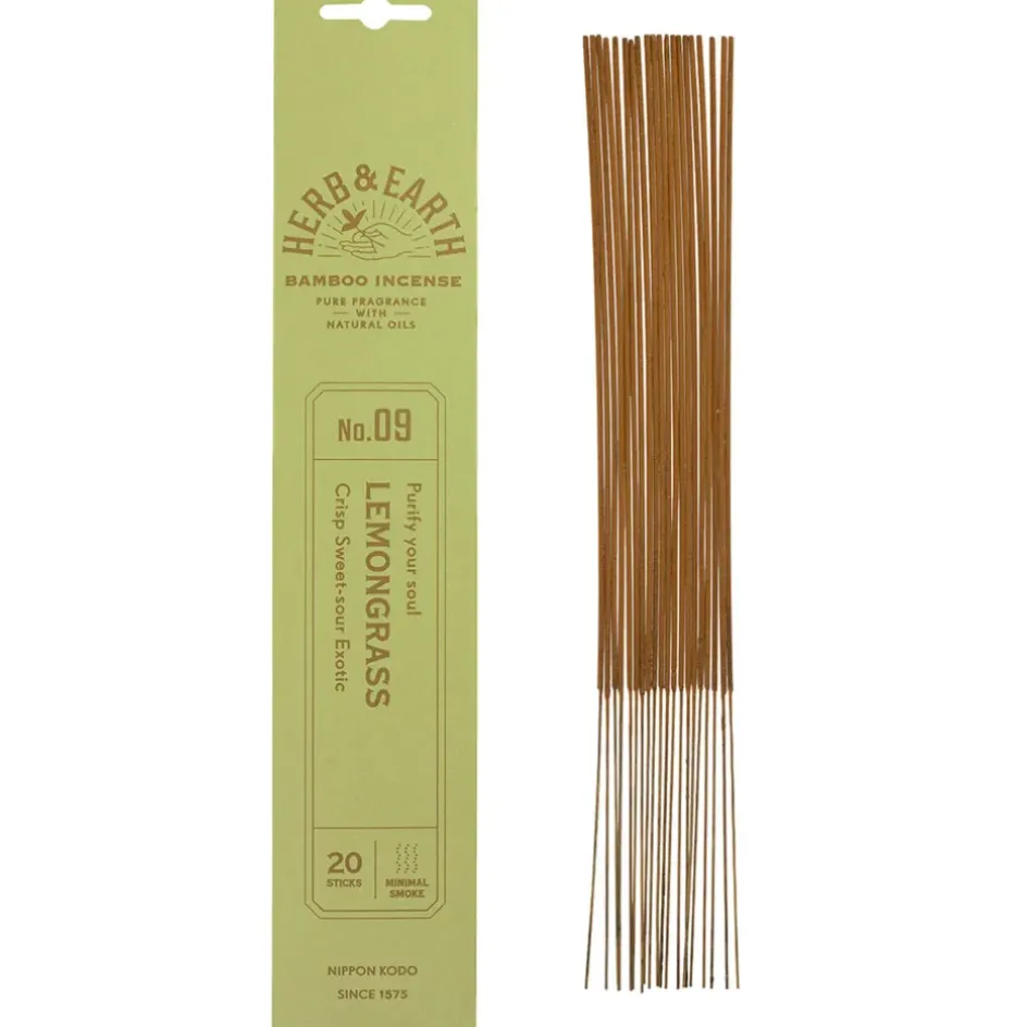 Fabrique de Styles Encens>Encens citronnelle - Herb & Earth Vert