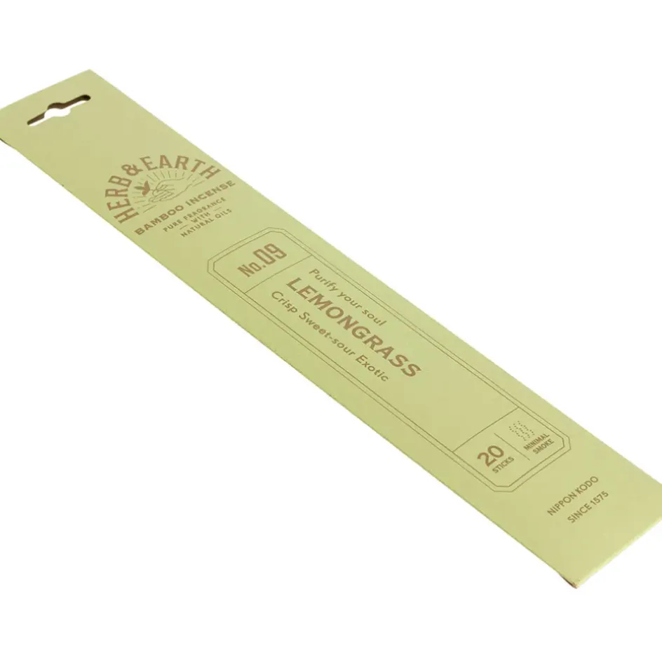 Fabrique de Styles Encens>Encens citronnelle - Herb & Earth Vert