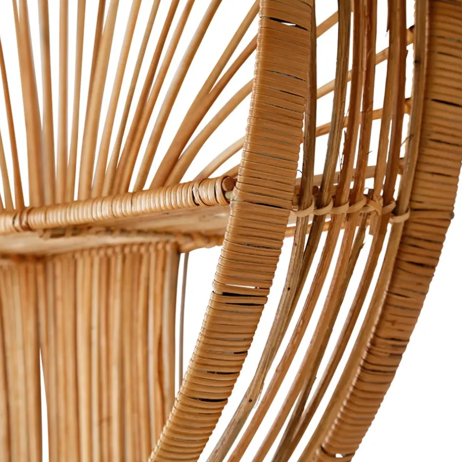 Fabrique de Styles Étagères Murales>Etagere murale ronde en rotin - Floraly Naturel