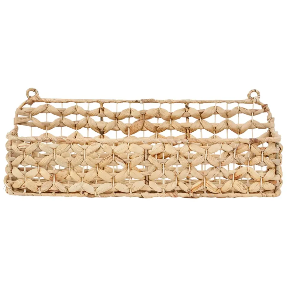 Fabrique de Styles Étagères Murales>Etagere murale un été a la mer en jacinthe d'eau et fer Naturel