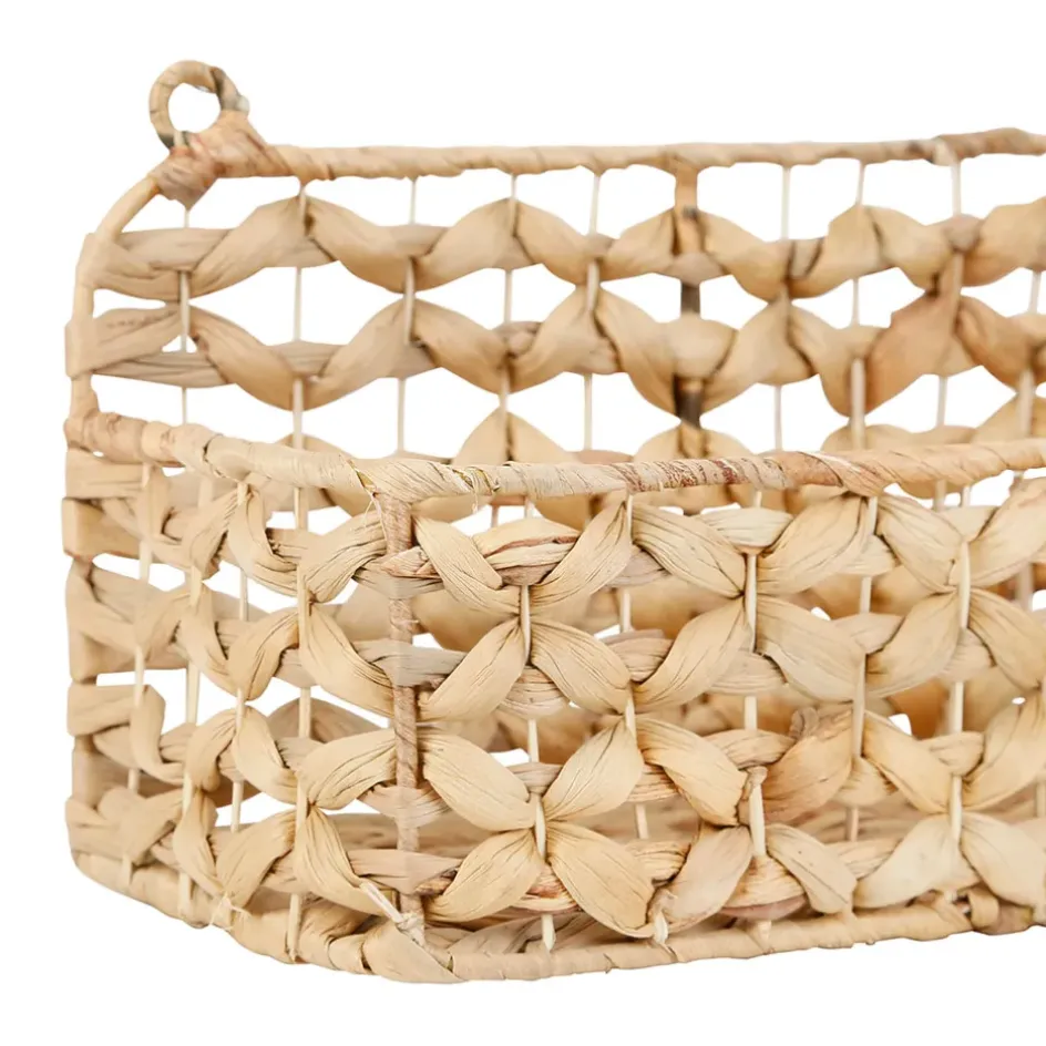 Fabrique de Styles Étagères Murales>Etagere murale un été a la mer en jacinthe d'eau et fer Naturel