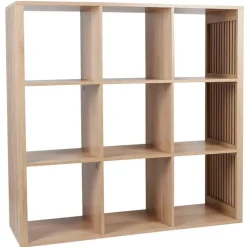 Fabrique de Styles Bibliothèques Et Étagères>Etagère module 9 cases 99x102cm - Kara Marron