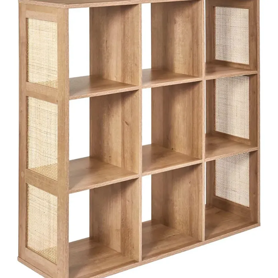 Fabrique de Styles Bibliothèques Et Étagères>Etagère module 9 cases 99x99.6cm - Baia Marron
