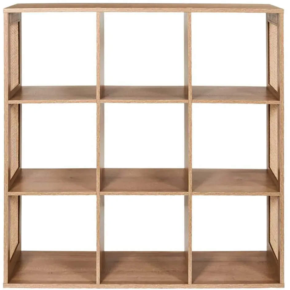 Fabrique de Styles Bibliothèques Et Étagères>Etagère module 9 cases 99x99.6cm - Baia Marron
