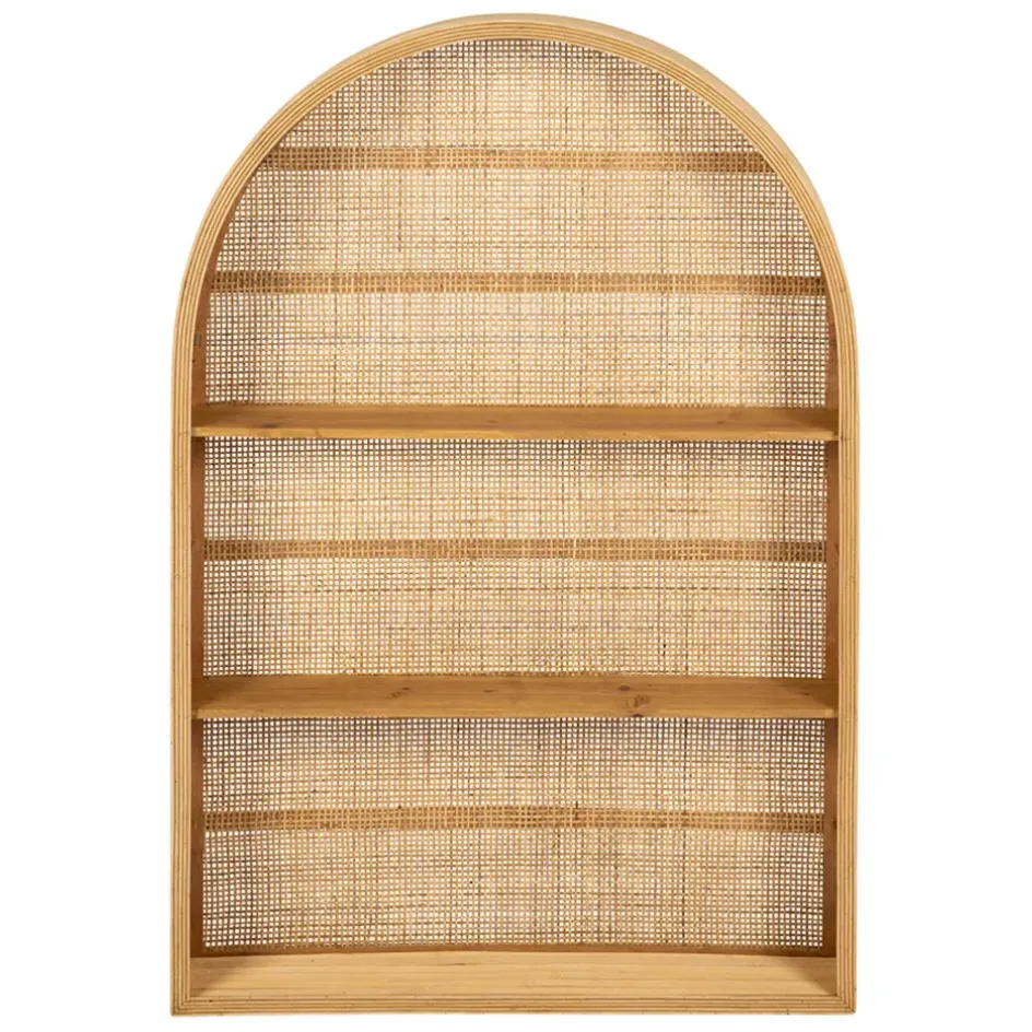 Fabrique de Styles Étagères Murales>Etagère murale 3 niveaux en rotin H91cm - Essencia Naturel