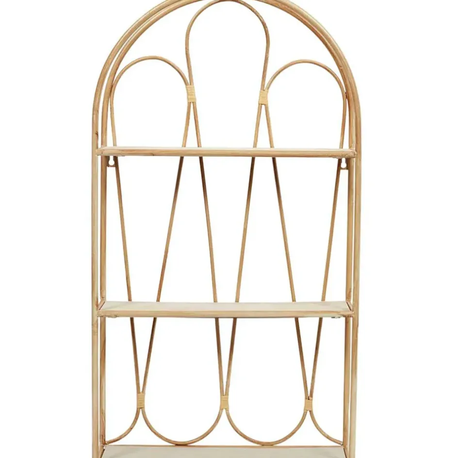 Fabrique de Styles Étagères Murales>Etagère murale 3 niveaux en paulownia h73cm - Java Naturel