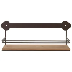 Fabrique de Styles Étagères Murales>Etagère murale en fer brun - Maison De Famille Brun, naturel