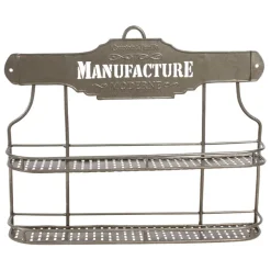 Fabrique de Styles Petits Rangements>Etagère pour pot à épices en fer - manufacture Gris
