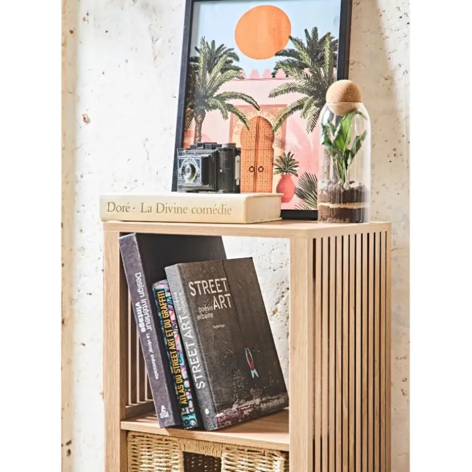 Fabrique de Styles Bibliothèques Et Étagères>Etagères modulables 3 cases H99cm - Kara Marron