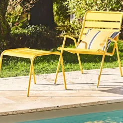 Fabrique de Styles Chaises, Fauteuils|Jardin>Fauteuil bas d'extérieur - Monceau Miel