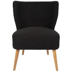 Fabrique de Styles Fauteuils>Fauteuil bouclette - Eleonor Anthracite