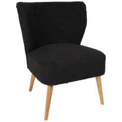 Fabrique de Styles Fauteuils>Fauteuil bouclette - Eleonor Anthracite