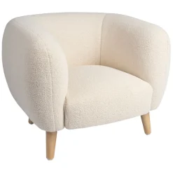 Fabrique de Styles P'tits Meubles>Fauteuil enfant écru - Songes Naturel, Ecru